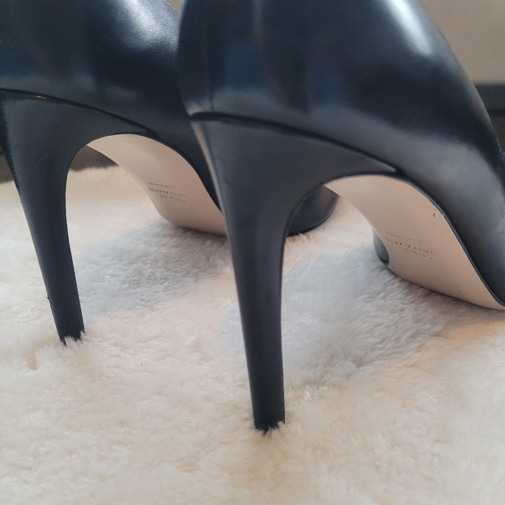 Stuart Weitzman Power 100 Stilettos In Black Size 9.5 - Picture 14 of 16